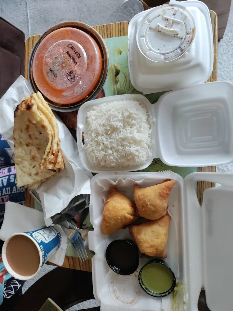 Basmati Rice Samosas Roti Mahknhni Chicken